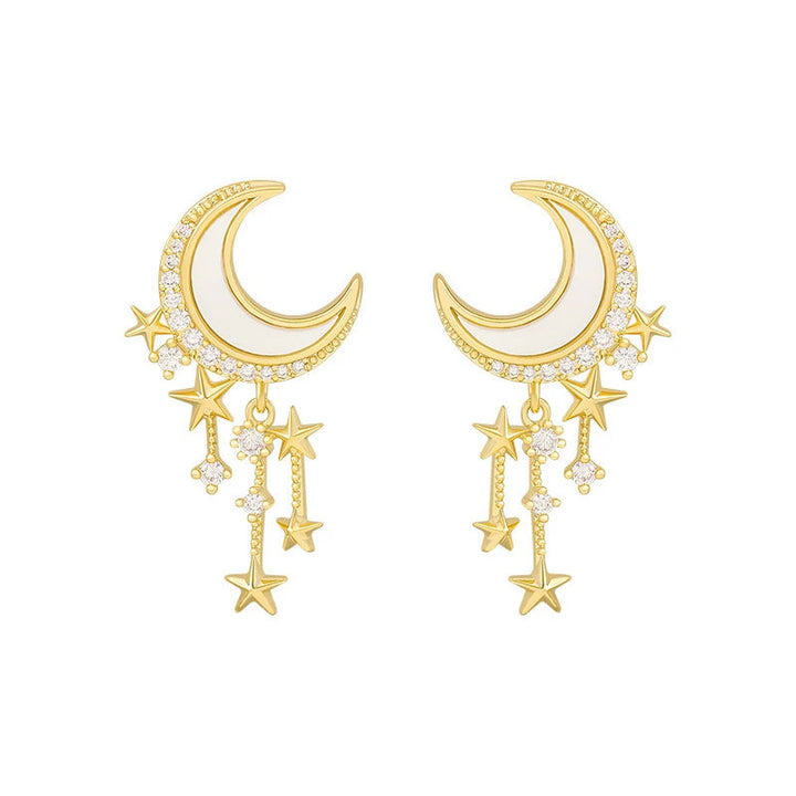Luxuriöse Mondschein-Ohrringe